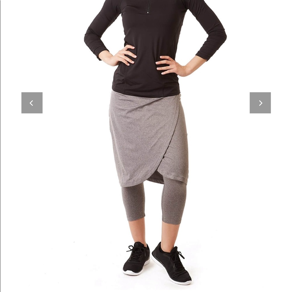 Snoga athletics faux wrap skirt (gray)